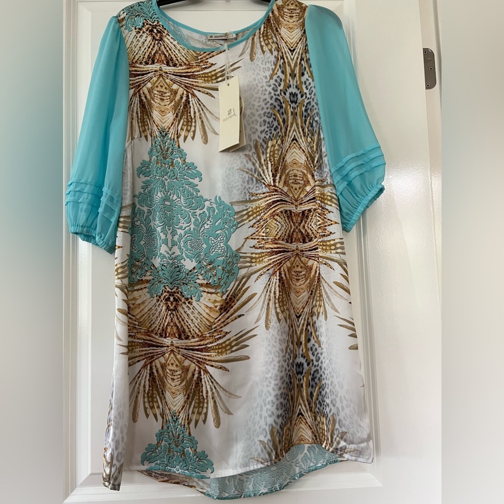 Swimsuit cover-up dress